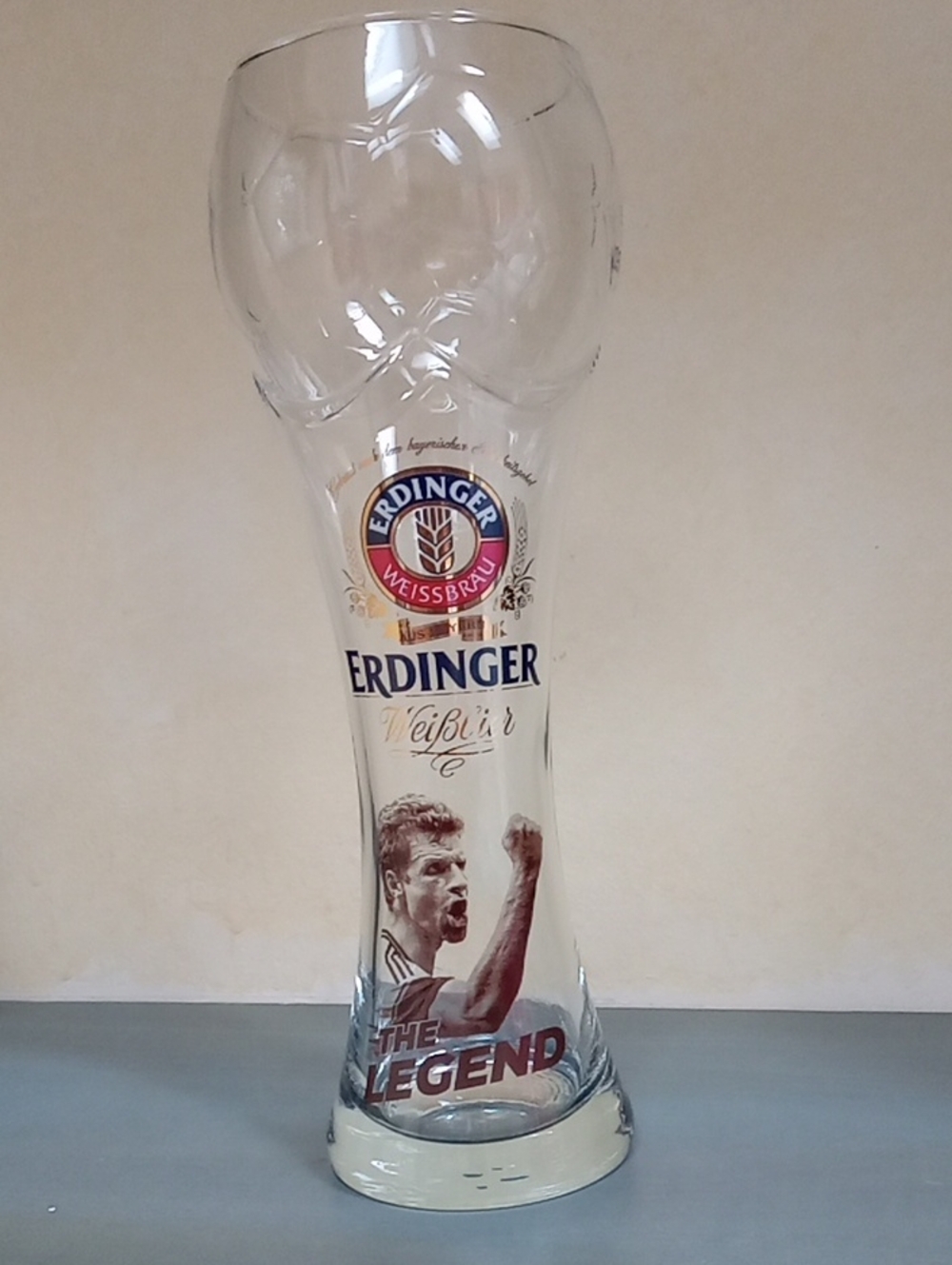 SET OF 2 Erdinger Weissbier Jurgen Klopp Limited Edition Wheat Beer Glasses 0.5L